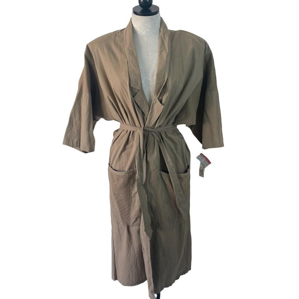 Peaches My Love Vintage Womens Jumpsuit Jacket Set Size 8 Tan Deadstock New - Picture 3 of 8